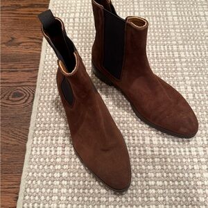 Margaux “The Chelsea Boot” in Umber Suede